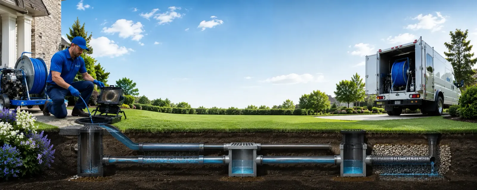 Outdoor drain cleaning information for Farmington, AR